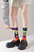 Da Vinci and Mona Lisa Cute Cotton Crew Socks - Soft Above Ankle Sock Gifts
