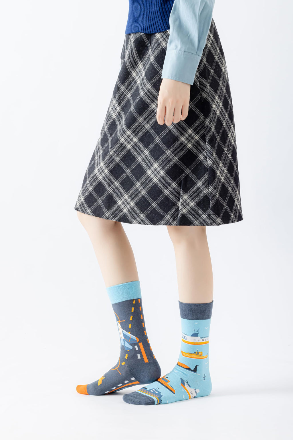 Battleship Cute Cotton Crew Socks - Soft Above Ankle Sock Gifts